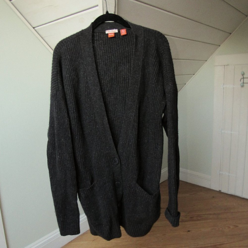 Hugo Boss Orange Men's 100% Wool Cardigan Brown Size M